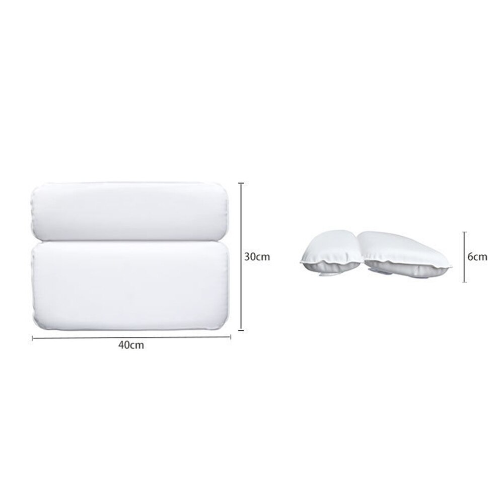 Spa bad pute bad svamp pute badekar pute for badekar hode og skuldre lett å rengjøre 40*30*4.5cm