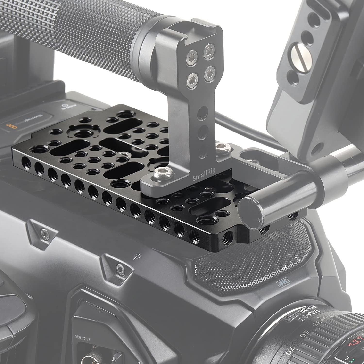 Smallrig placa de queijo multi-purpose placa de comutação com 1/4 3/8 furos de rosqueamento arri para blackmagic ursa mini câmera-1681
