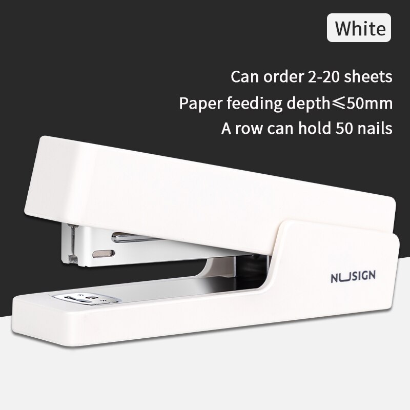 Deli stapler office accessories student manual staplers office Home large accessory desktop School supplies stationery stapler: white 1 set