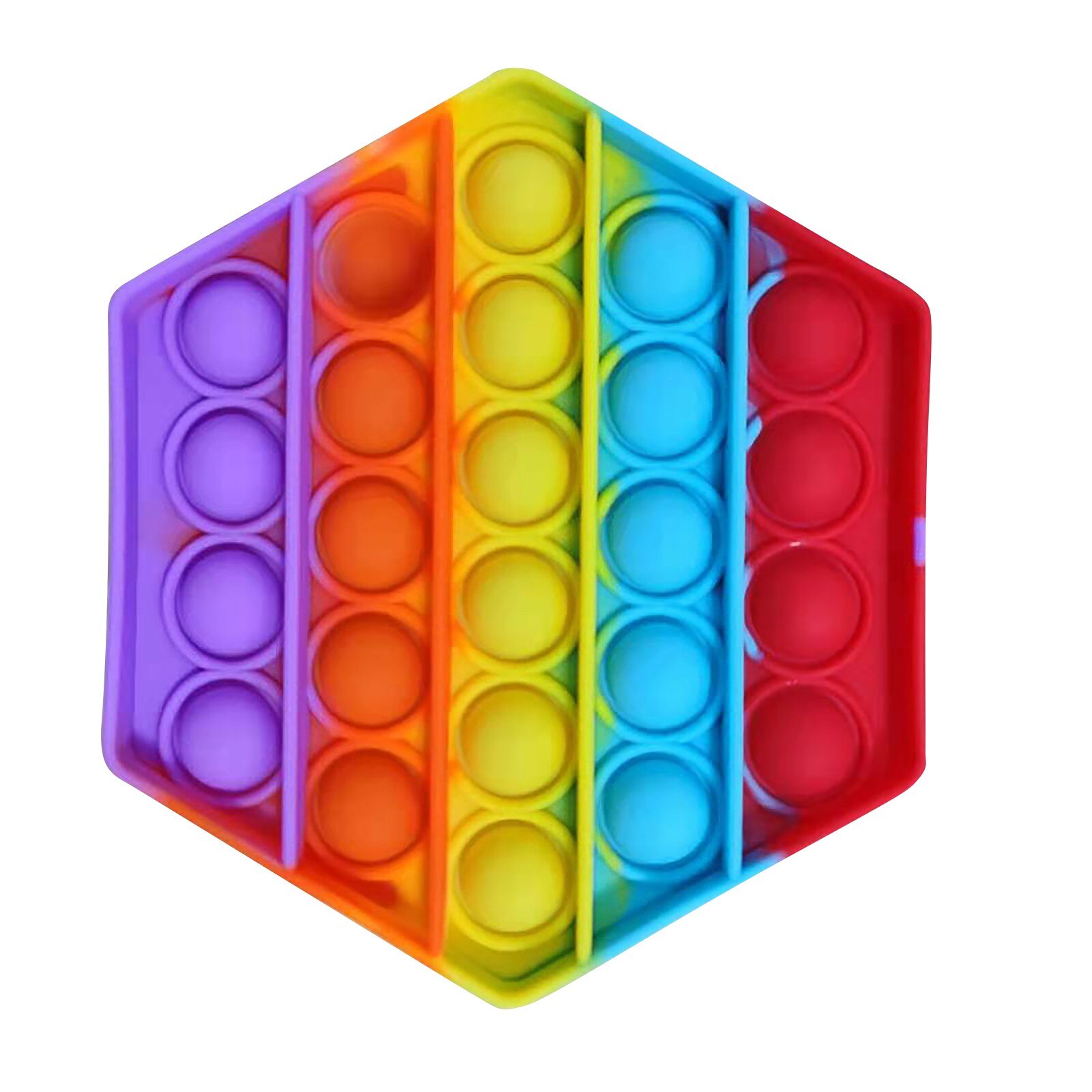 PPop Fidget Reliver Stress Toys Rainbow Push It Bubble Antistress Toys Adult Children Sensory Toy To Relieve Autism Fre