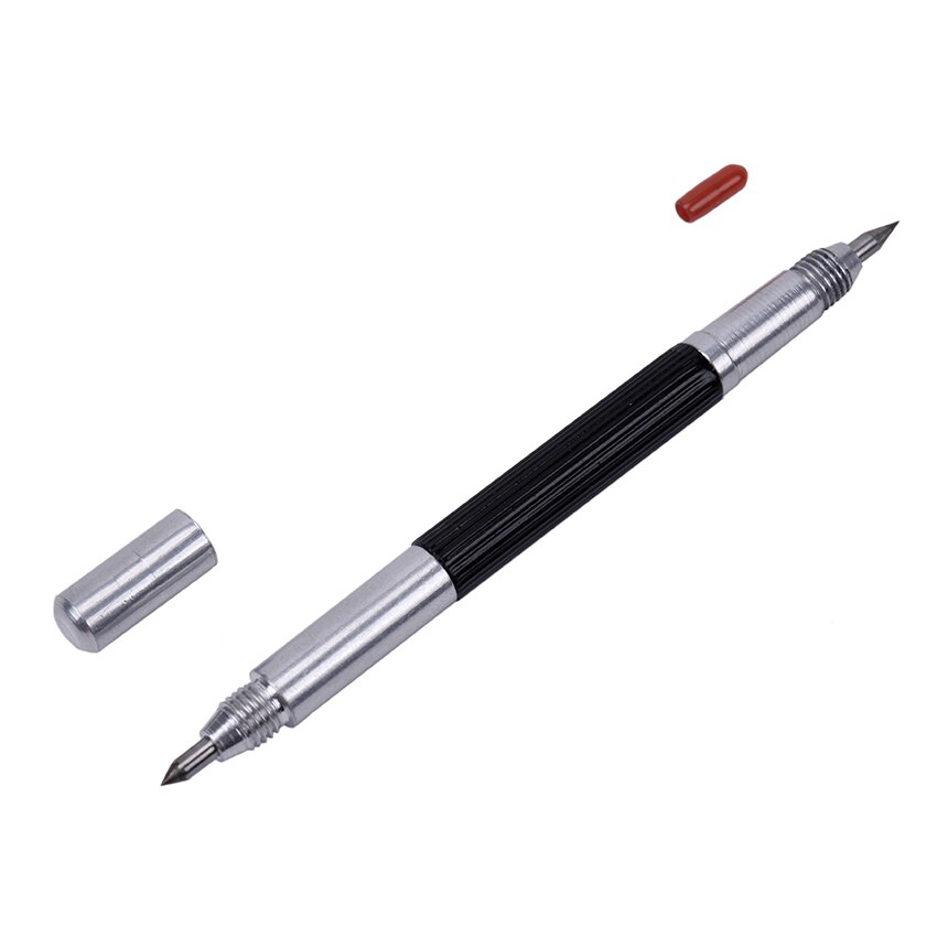 1PC Legierung Wolfram Stahl Spitze Doppel Ende Scharf Glasritzrades Stift Keramik Glas Hülse Metall Bau Kennzeichnung Werkzeuge