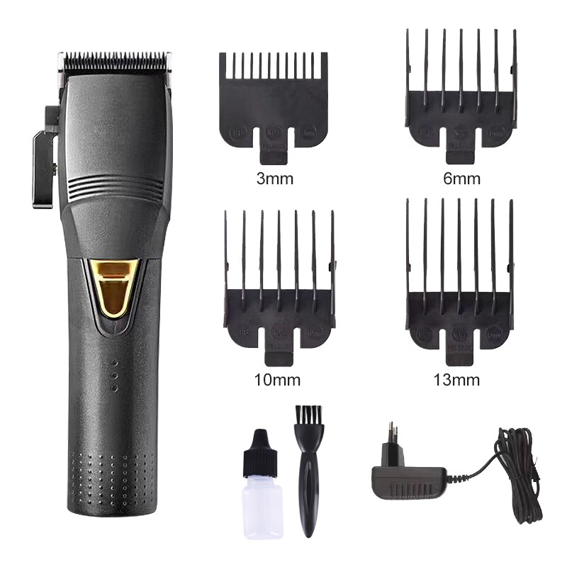 Tondeuse à cheveux numérique sans fil pour hommes, zero-gappedbarbarshop, tondeuse à cheveux Rechargeable, coupe à ras 0mm, t-blade, outliner pour tête chauve