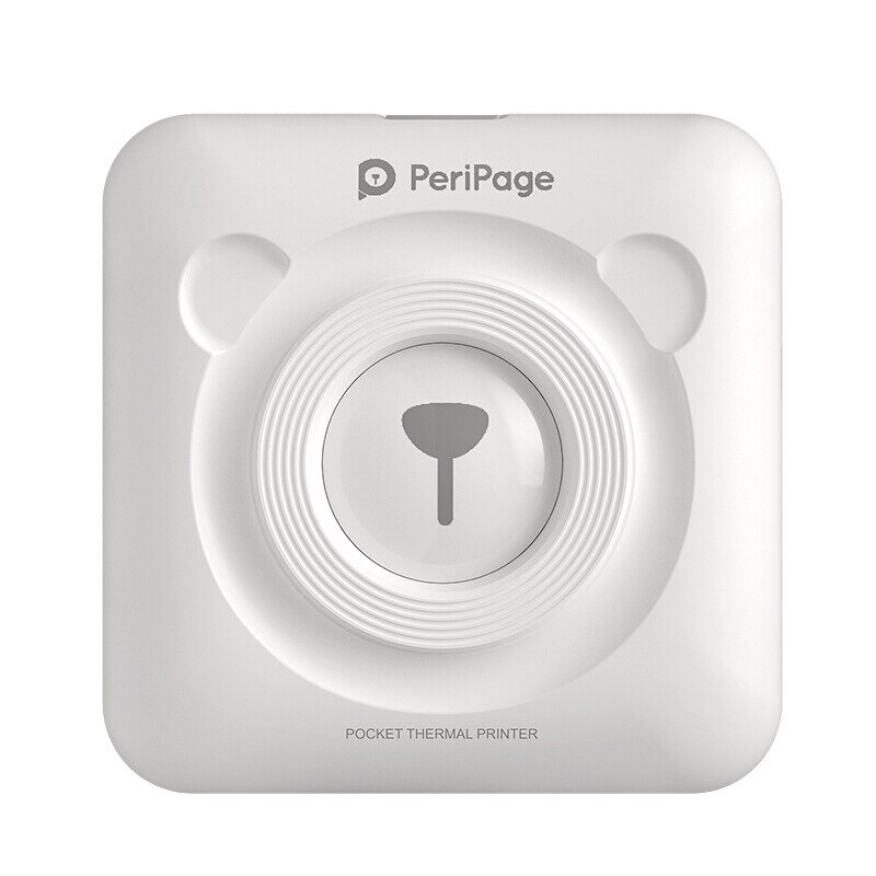 Peripage  a6 mini bærbare fotoskriveren øyeblikks bilde lommeskriver 58 mm utskrift trådløs bluetooth android ios skrivere: Hvit