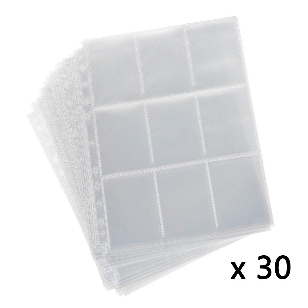 5/10/20/30/50pcs Trading Gaming Card Sleeves Storage Wallets Album Pages Collection Coin Holders Wallets Sleeves Photo Albums: D