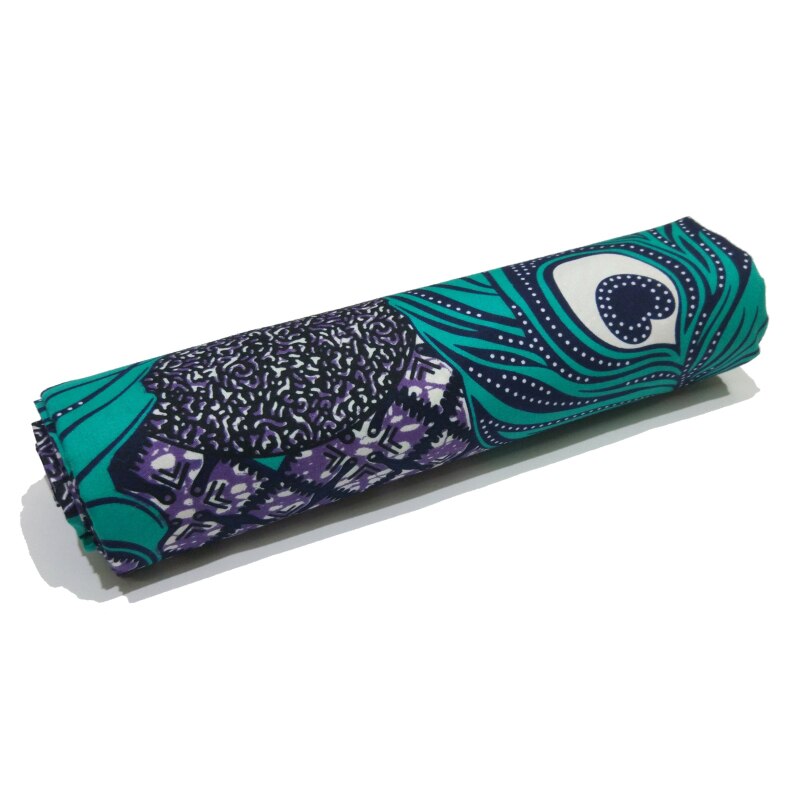 Polyester Afrikanischen Grünen Druck Stoff Ghana tissu wachs