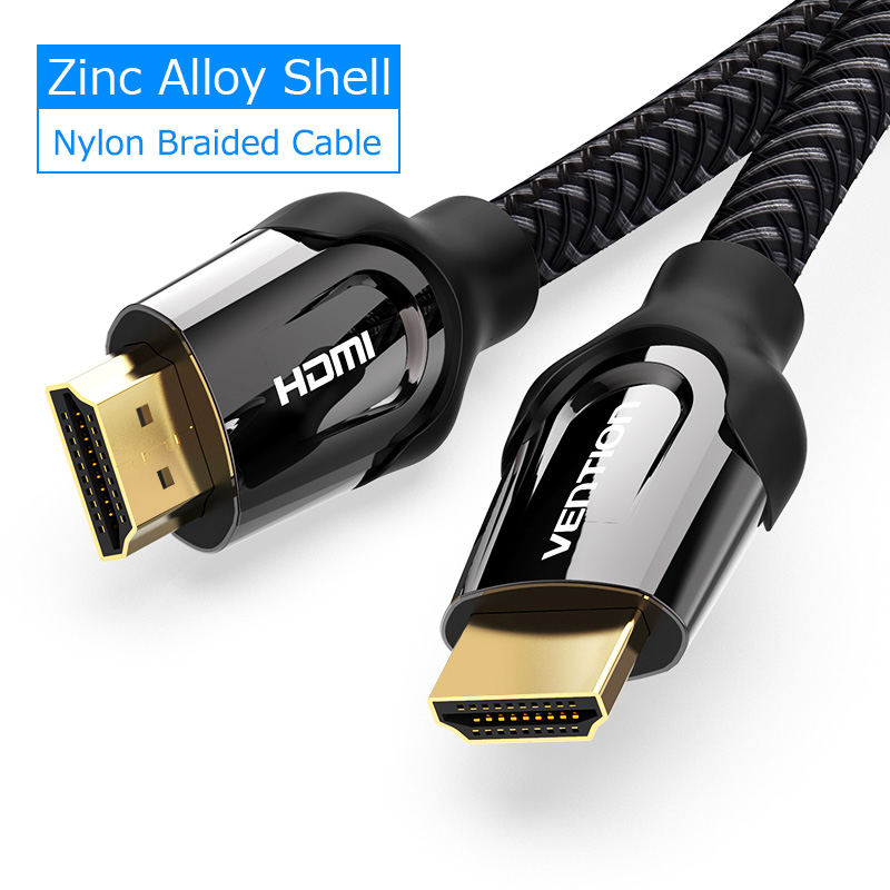 Vention HDMI Cable 4K HDMI to HDMI 2.0 Cable Cord for PS4 Apple TV 4K Splitter Switch Box Extender 60Hz Video Cabo Cable HDMI 5m: Black B05 / 10m