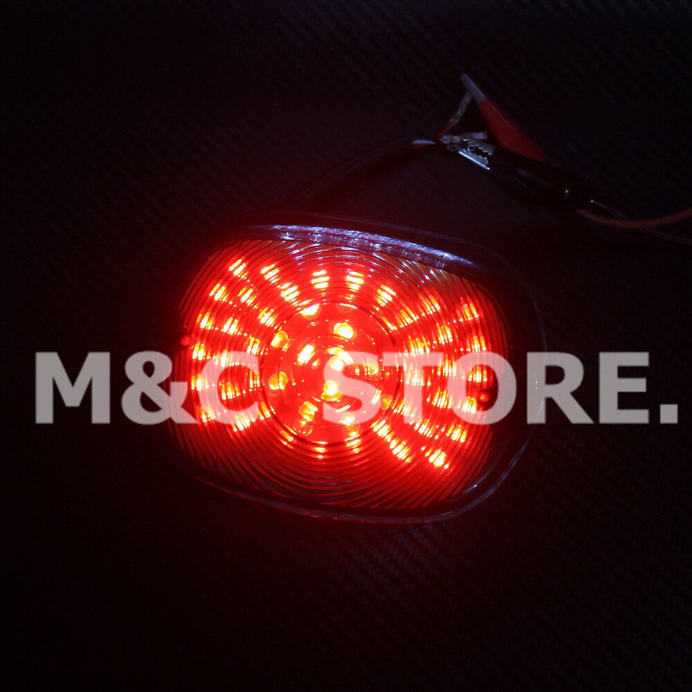 Red Smoke Motorcycle LED Brake Tail Light For Harley Softail Sportster Road King Dyna Glide Electra Glide Night Train Low Rider