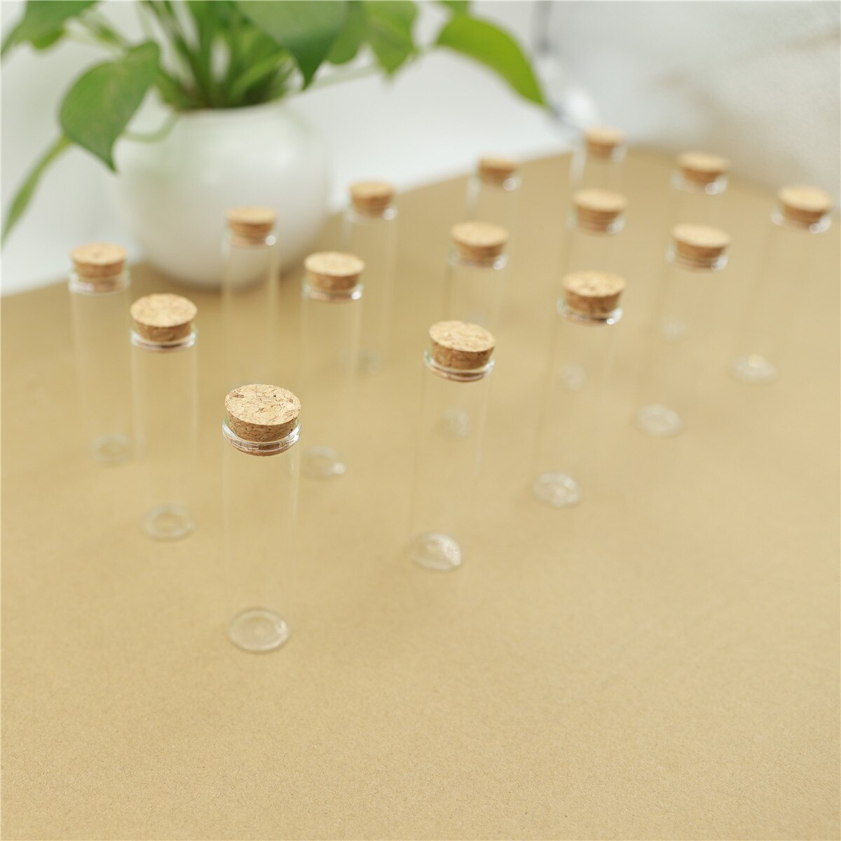 50pcs/lot Mini Glass Bottle 22*80mm 20ml Test Tube Cork Stopper Spice Bottles Container Small DIY Jars Vials Tiny Bottles glass
