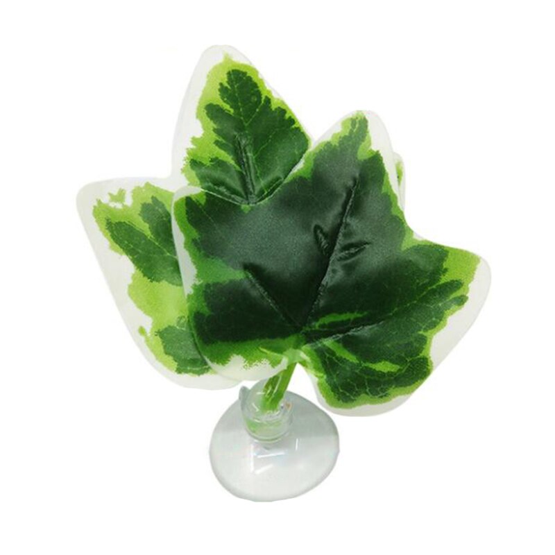 Betta Leaf Aquarium Supplies Fish Tank Pet Decoration Landscaping Simulation Leaf Betta Spawning Resting Leaf: White green