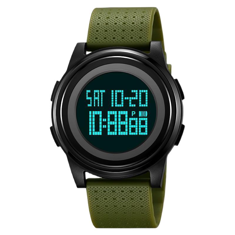 Skmei Men's Watch Personality Large Dial Electronic Watch Unisex Student Sports Multi-Function Waterproof Electronic Watch