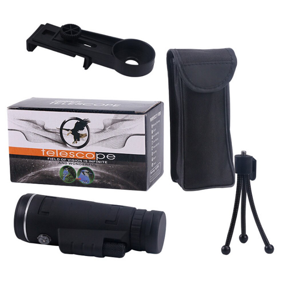 Portable 40X60 4k Pocket monocular Spotting phone telescope Ultra Ｈigh Power HD Night Vision WaterProof Monocular: Default Title