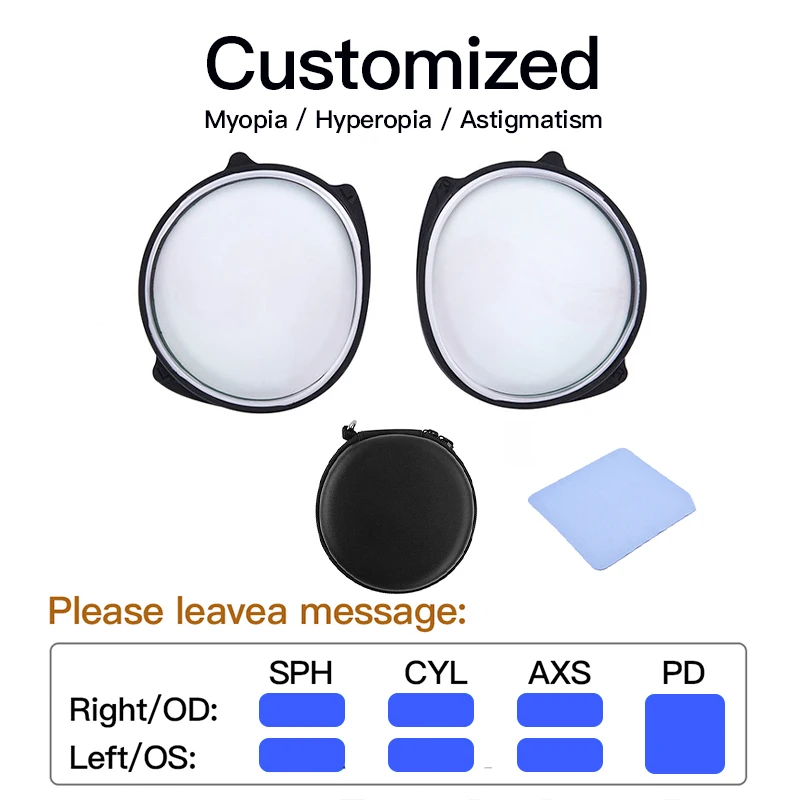 Lentes graduadas VR para Pico 4, lentes para miopía, gafas antiluz azul, montura magnética para gafas, accesorios de desmontaje rápido: Verde