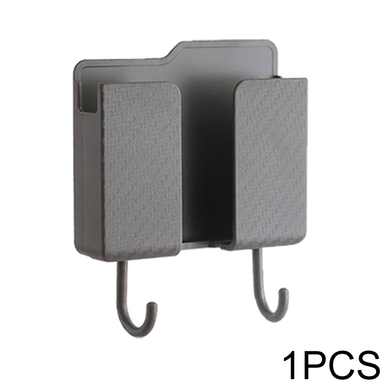 Soporte multifunción para teléfono inteligente, organizador montado en la pared, caja de almacenamiento, gancho para cargador de pared, organizador de cables, soporte de base de carga: Bronce