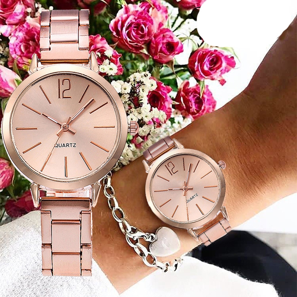 Vrouwelijke Analoog Rond Legering Horloge met Opening Kwarts Horloges voor Dames Mode Horloge Vrouwen Polshorloges Stijlvol Ontwerp Horloges