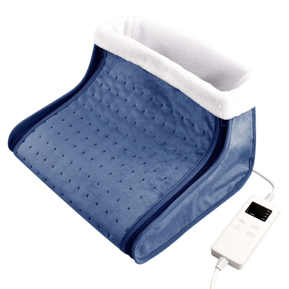75W Draagbare Zachte Synthetische Thuis Verwarming Wol Liner Cover Wasbare Elektrische Voet Warmer Verwarmde Booties 100V-240V Voor Kantoor: YELLOW / Verenigd Koninkrijk