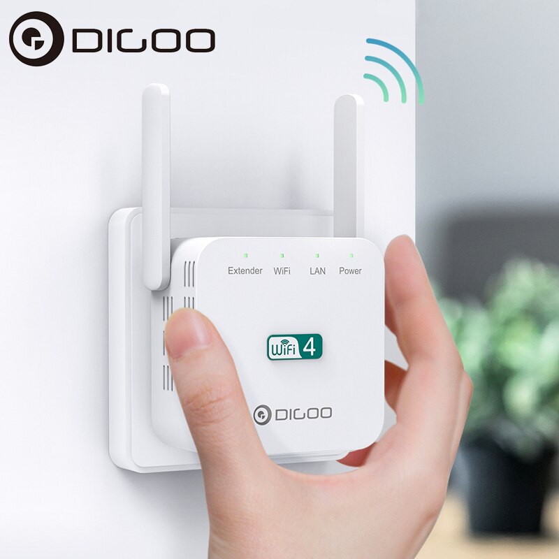 DIGOO DG-R611 repetidor Wifi inalámbrico rango Wifi extensor Router Wi-Fi amplificador de señal 300Mbps 2,4G WiFi de punto de acceso