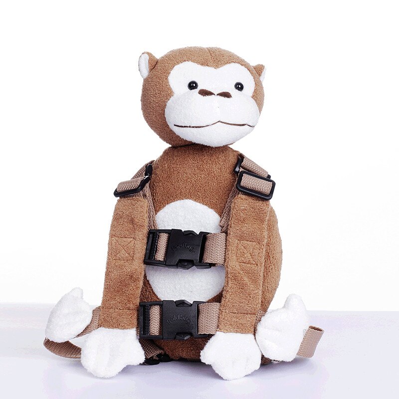 2 in 1 Harness Buddy Monkey Baby Safety Animal Toy Backpacks Bebe Walking Reins Toddler Leashes Kid Keeper GB-016: Monkey White Face