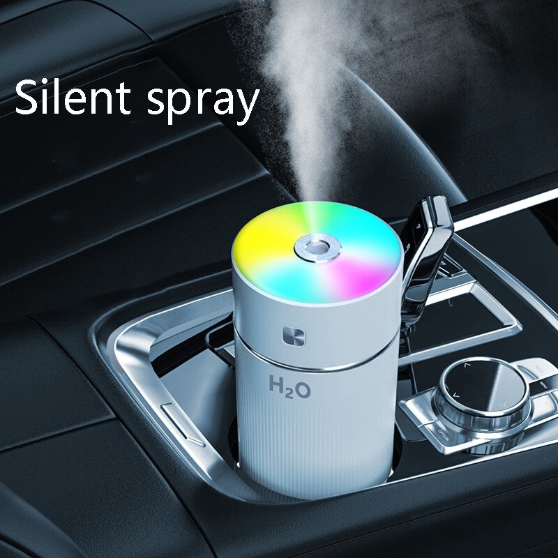 Kleur Cup Usb Luchtbevochtiger Auto Mist Maker 7 Kleuren Led Verlichting Mini Auto Kantoor Luchtreiniger