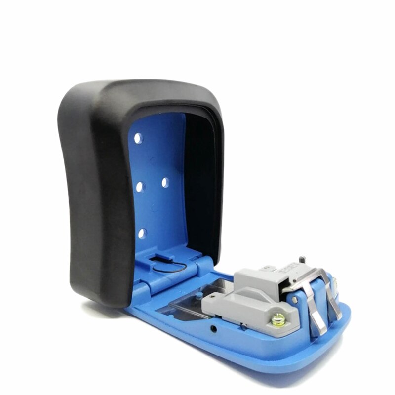 Password Key Lock Box Wall Mounted Zinc Alloy Key Box Weatherproof 4 Digit Combination Key Storage Lock Box