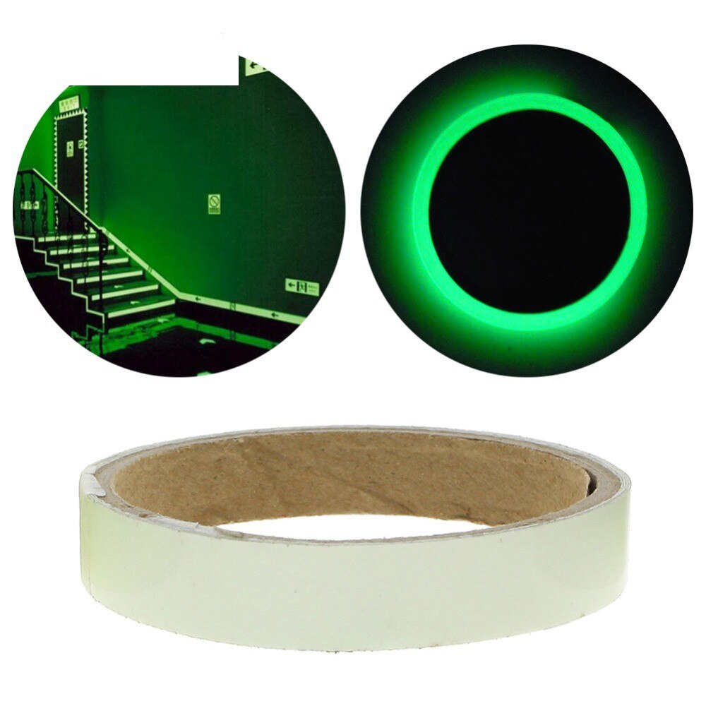 1.5cm*1m Luminous Fluorescent Night Self-adhesive Glow In The Dark Sticker Tape Safety Security Home Decoration Warning Tape