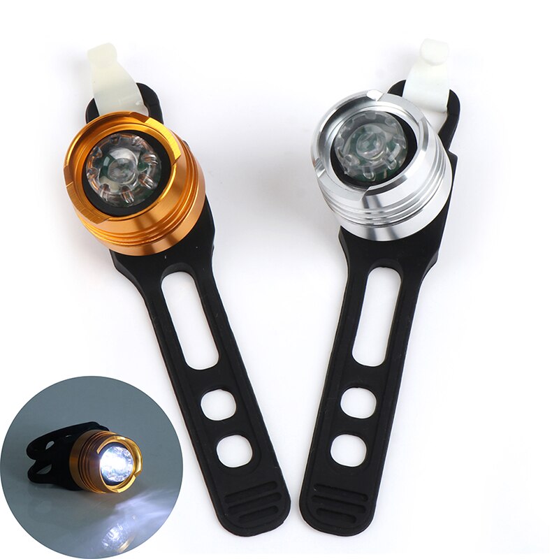 1pc led waterdichte fiets voor achter helm veiligheidsknipperlicht waarschuwingslamp
