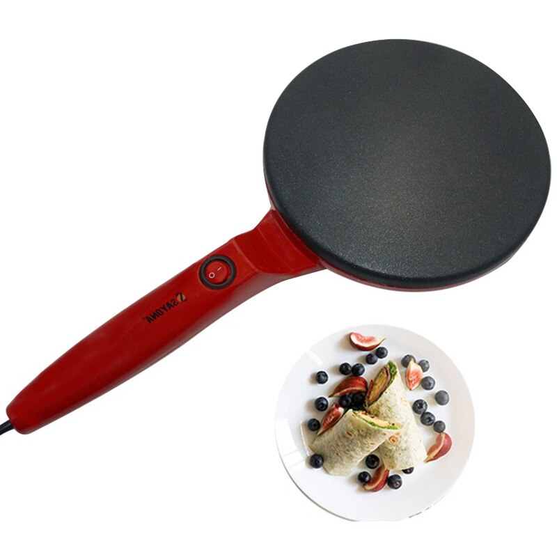 Sayona Automatische Mini Pannenkoek Machine Lente Cake Machine Huishoudelijke Elektrische Bakpan Loempia Wrapper Pannenkoek Pan-Eu Plug