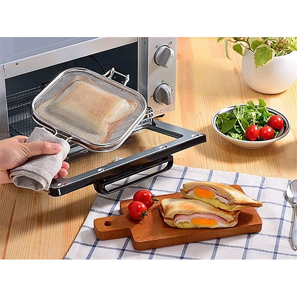 Stainless Steel Baking Rack Bread Sandwich Grilling Net Cooling Rack for Home Baking Tools