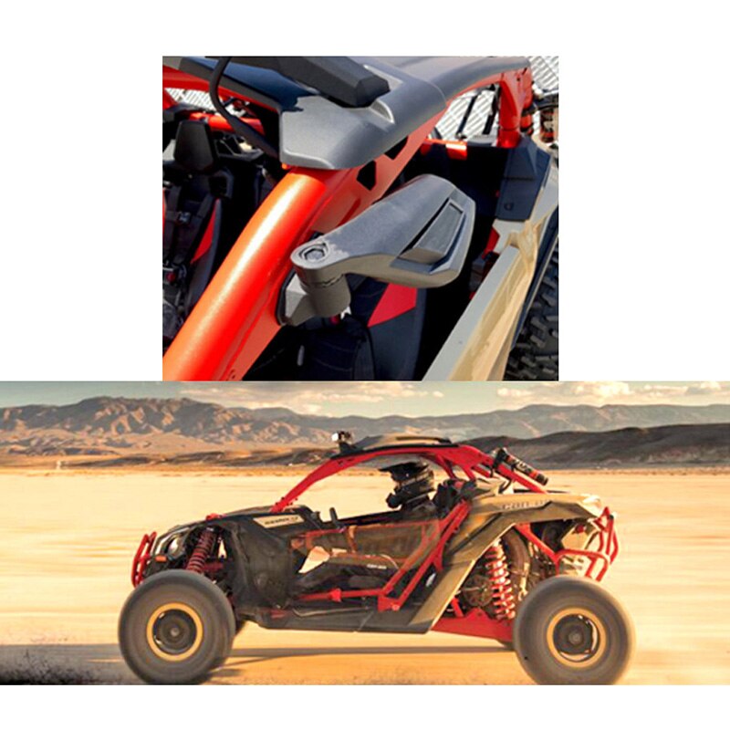 1 Pair Style Rear View Mirrors UTV Racing Off-road Rearview Mirrors Set For Can-am BRP UTV Maverick X3
