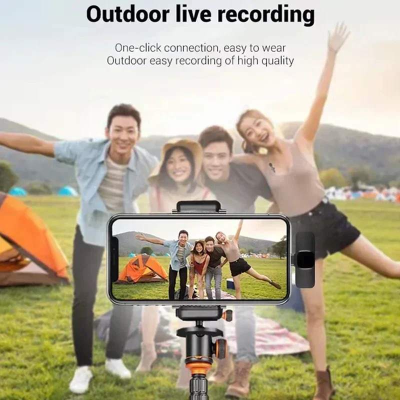 NEUE kabellos Lavalier-mikrofon Audio- Video Aufnahme Mini Mic Für iPhone Android Laptop Live Spielen praktisch Mikrofon
