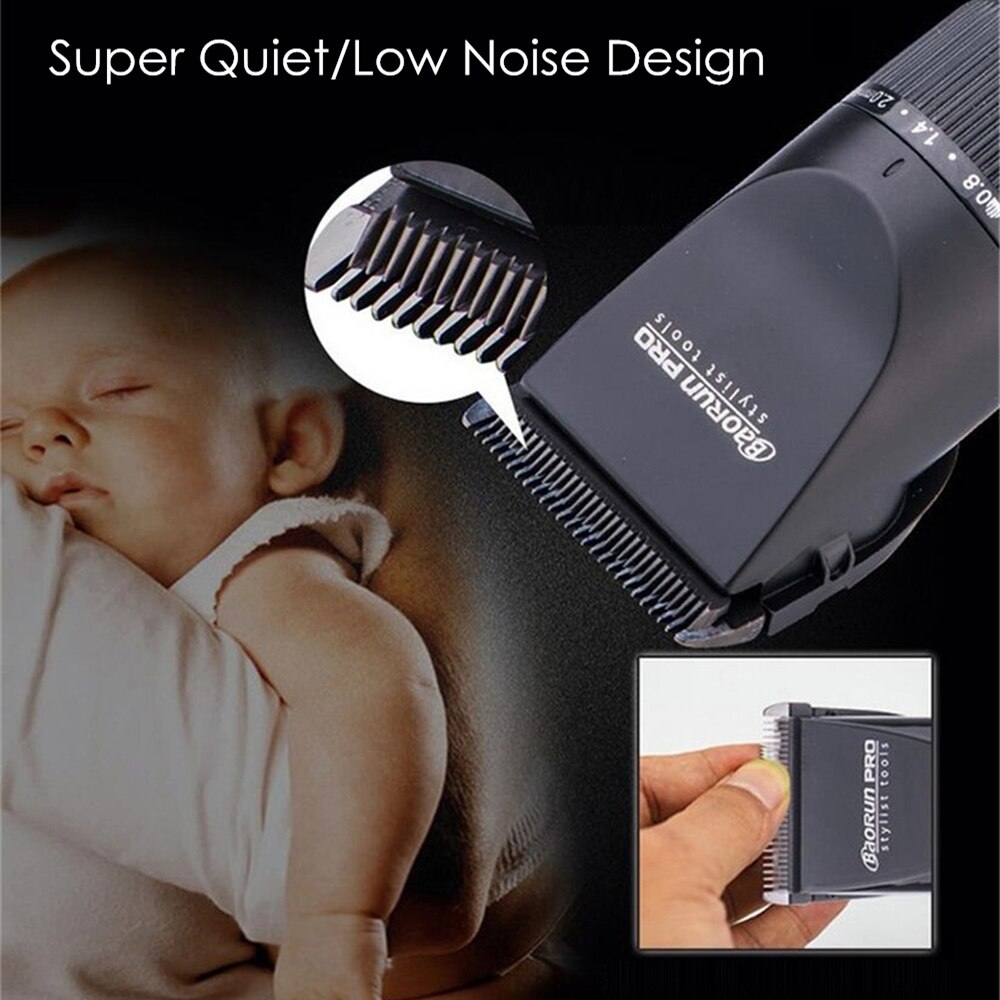 110-240V Electric Hair Clipper for Men Baby Rechargeable Beard Trimmer Cutter Hair Cutting Machine Ceramic Blade