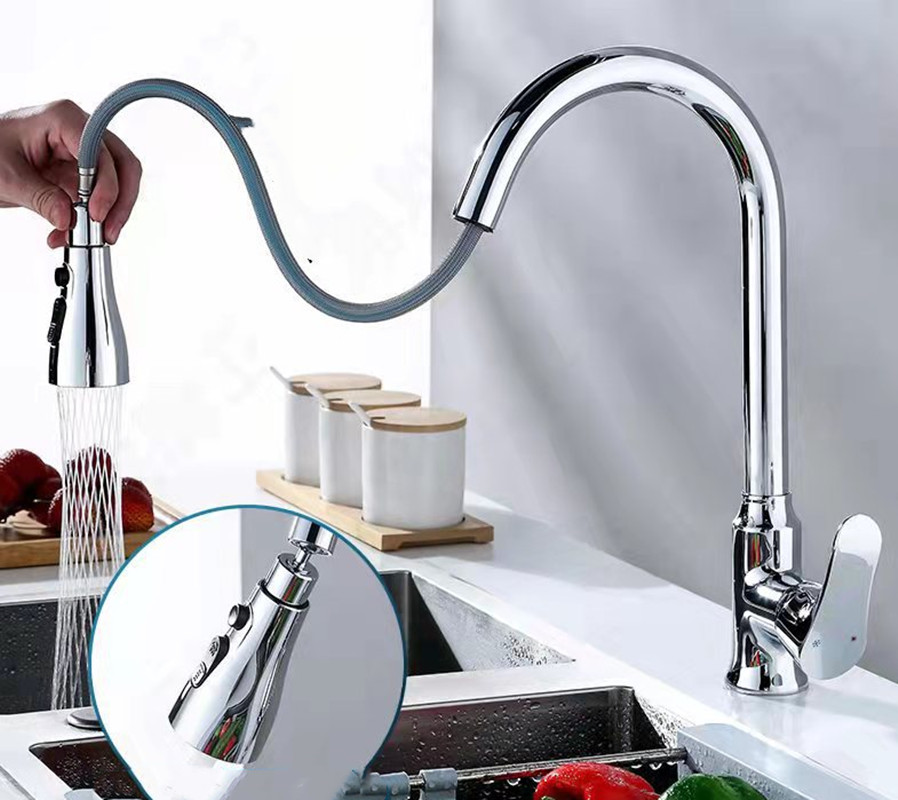 Universal Pressurized Faucet Sprayer Anti-splash 360 Degree Rotating Water Tap Three Stall Water Saving Faucet Nozzle Adapter