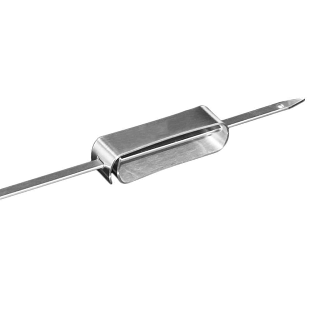 Bâtonnets de Kebab BBQ antiadhésifs | Aiguille de Barbecue, ustensile en acier inoxydable, manche Long, viande grillée, épingle à kebab d'extérieur, accessoires