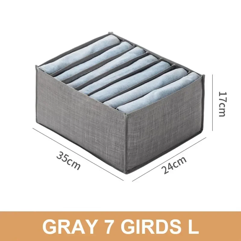 Ondergoed Organisatie Organisator voor Kast Kleding Organisator Broeken Trui Opbergkasten Laden Organisator Jeans Box: Licht Groen