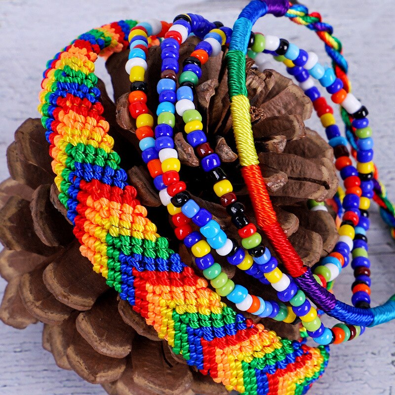 Bohemian Thread Bracelet Seed Bead Handmade Multic... – Grandado