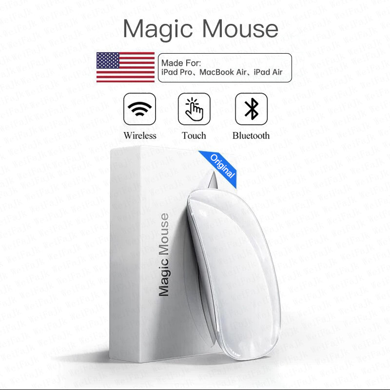APPLE Originele Draadloze Bluetooth 5.0 Aanraking Magische Muis Voor Macbook Pro Air Mini Laptop Tablet PC iPad Gaming Ergonomico Muis
