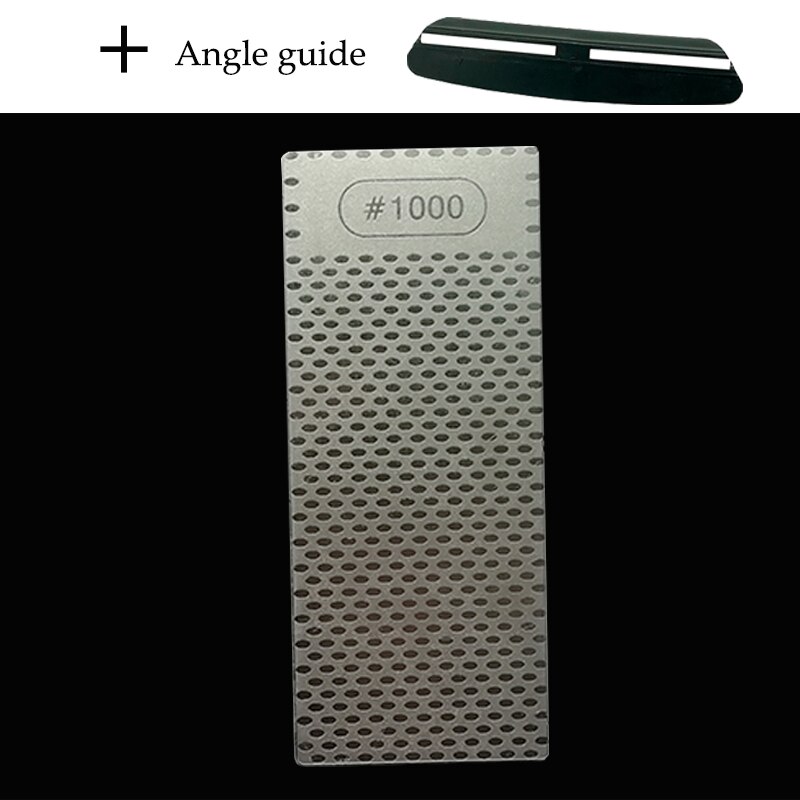 Diamond Knife Sharpening Stone Knife Sharpener Fixed angle sharpener 150x63x2.5mm Grit 400 600 1000 1200 Angle guide: 1000 Angle guide
