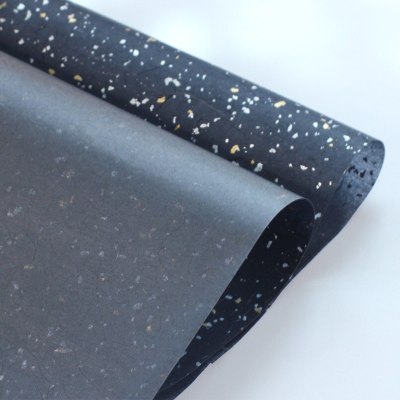 10pcs/lot Sequin Tissue Paper Gold Silver Wine Clothing Packing Flower Wrapping Paper Packaging Craft Paper Scrapbook Paper: black