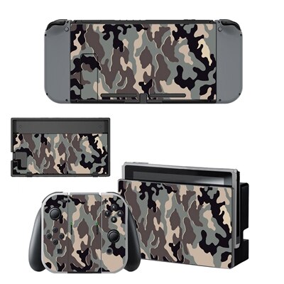 Cool CS Camouflage Sticker Vinyl Skin For Nintendo Switch NS Console Controller Protector Classic Cover Decals: YSNS0145