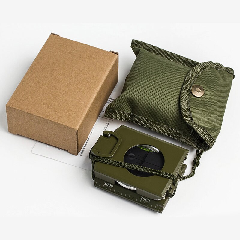 Compass Digital Navigation Outdoor Camping Sighting Compass Luminous Geology Compass Hiking Equipment Survival Tool: Default Title