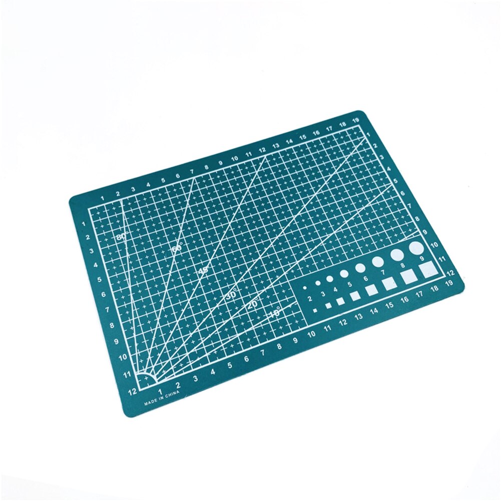 Rectangular Grid Line Cut Pad Patchwork Cutting Plate Self-healing Cutting Plate Art Tool Kits Double Sided Cutting Mat Board: A5 green