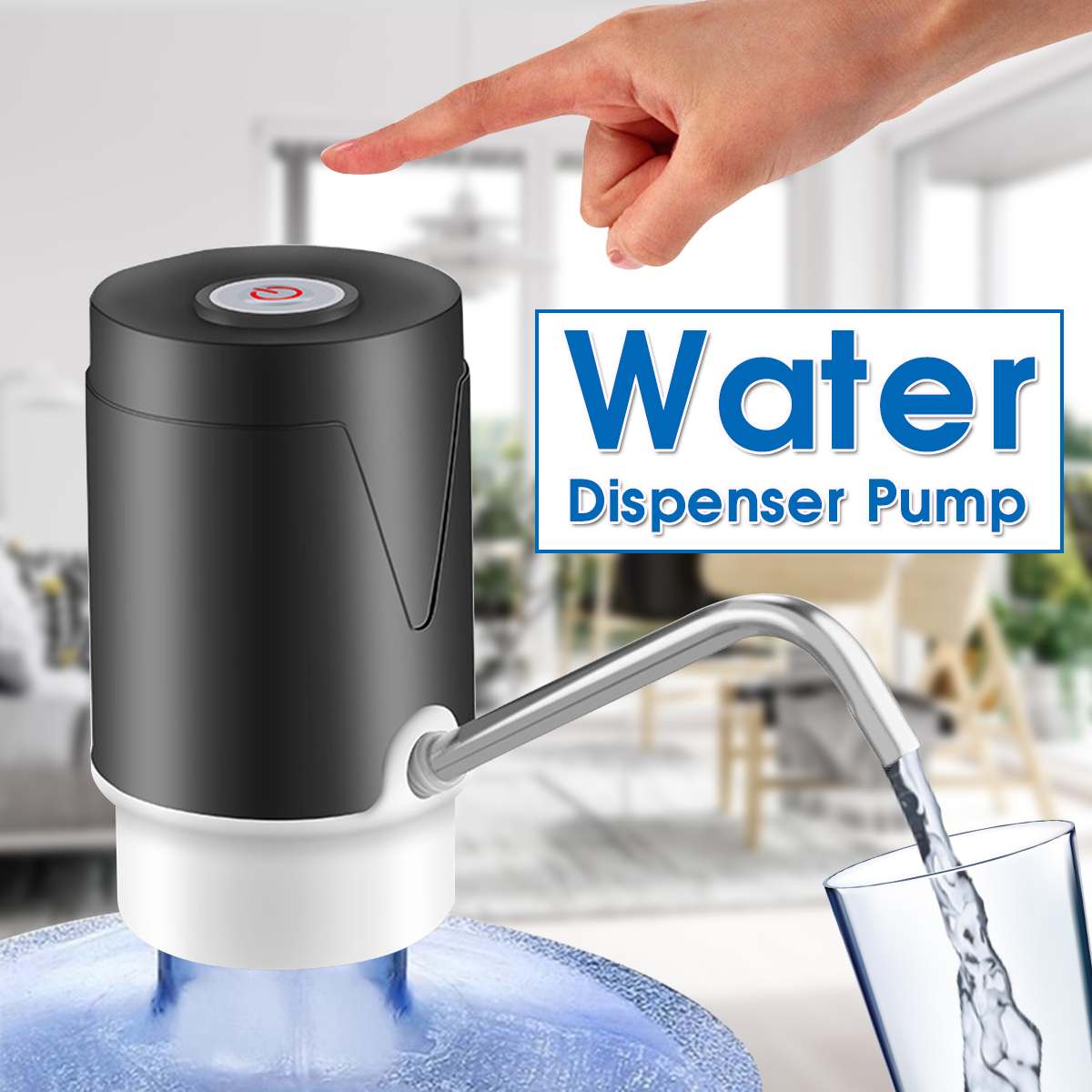 Mini Water Bottle Pump Portable Water Dispenser Drink Dispenser Home Gadgets Automatic Barreled Water Dispenser Pump USB Charge