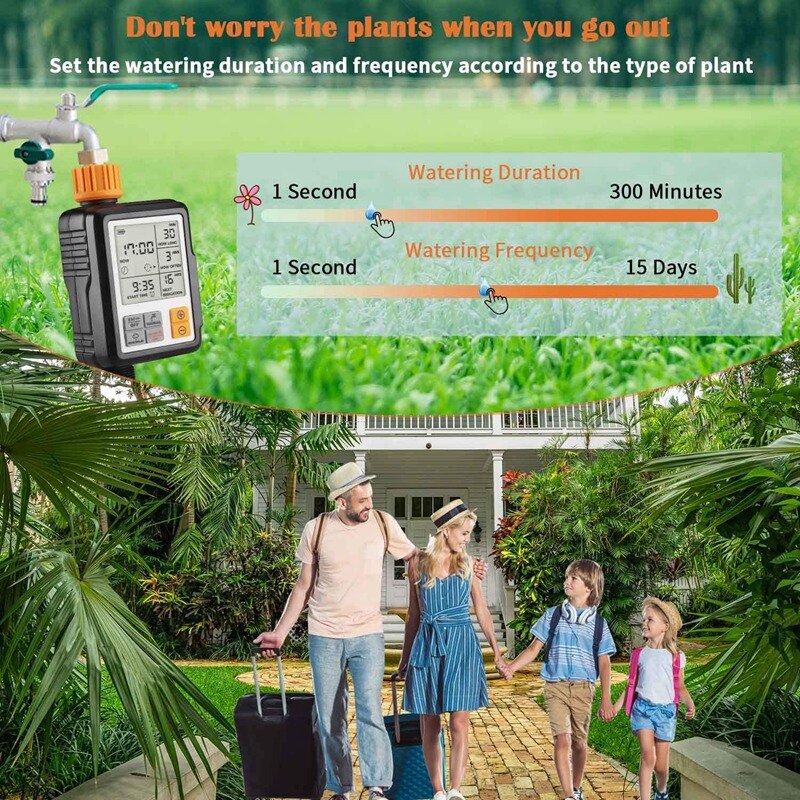 Tuin Automatische Watering Timer, Outdoor Watering Timer, Sprinkler Timer Met Groot Lcd-scherm, Enkele Export