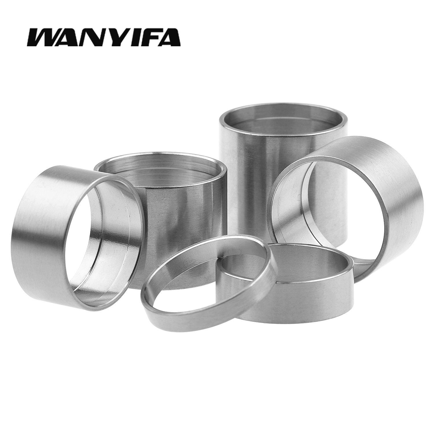 Wanyifa Titanium Headset Spacer Washers for Mountain Bicycle Front Fork Ring Washer Bike Accessories