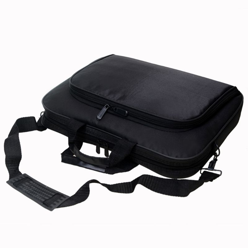 Briefcase Bag 15.6 Inch Laptop Messenger Bag Black Business Office Bag Computer Handbags Simple Shoulder Bag for Men Women