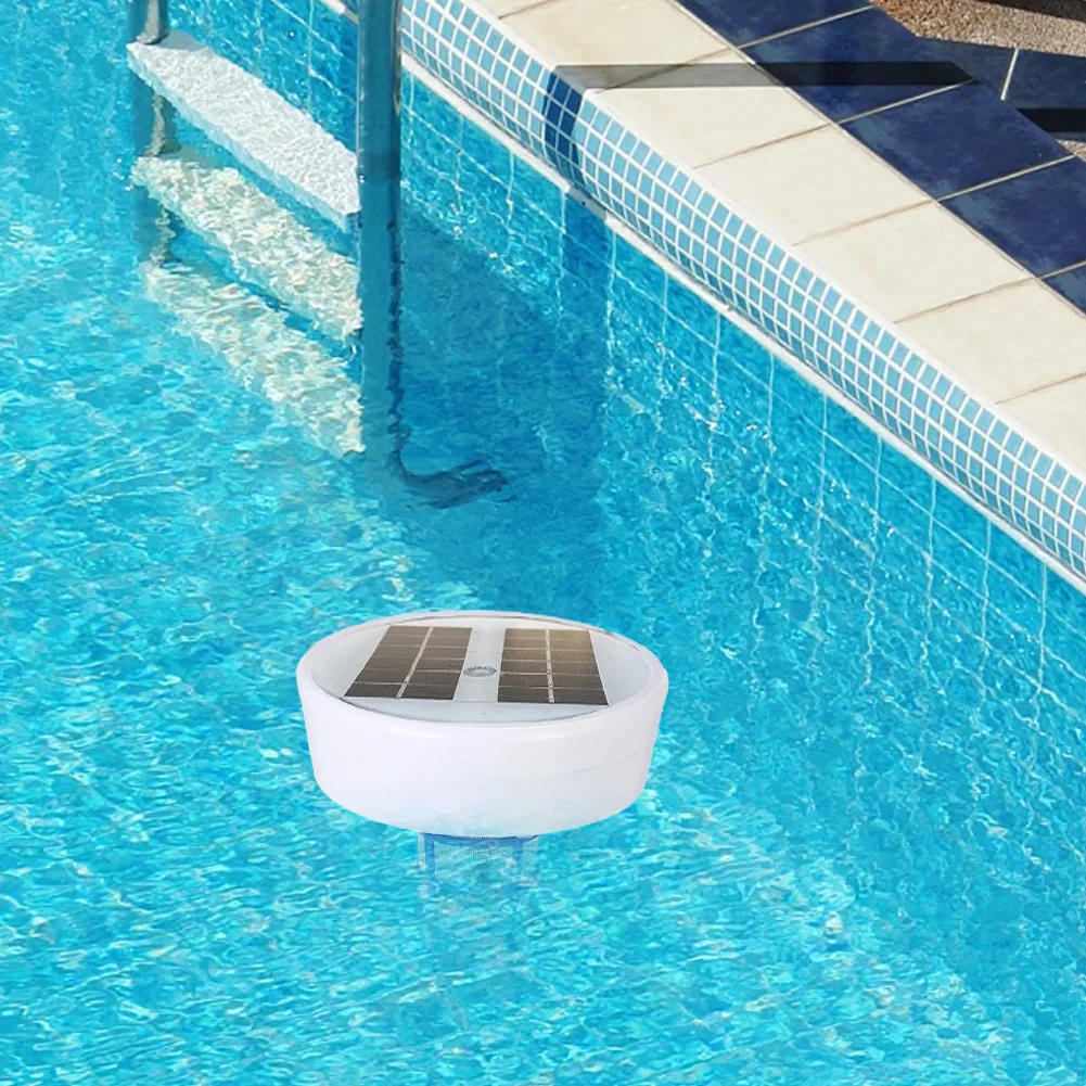 Floating Pool Cleaner Keeps Pool Cleaner and Clear Copper Ionization 85% Less Chlorine Solar Copper Pool Ionizer Up To 35000 Gal