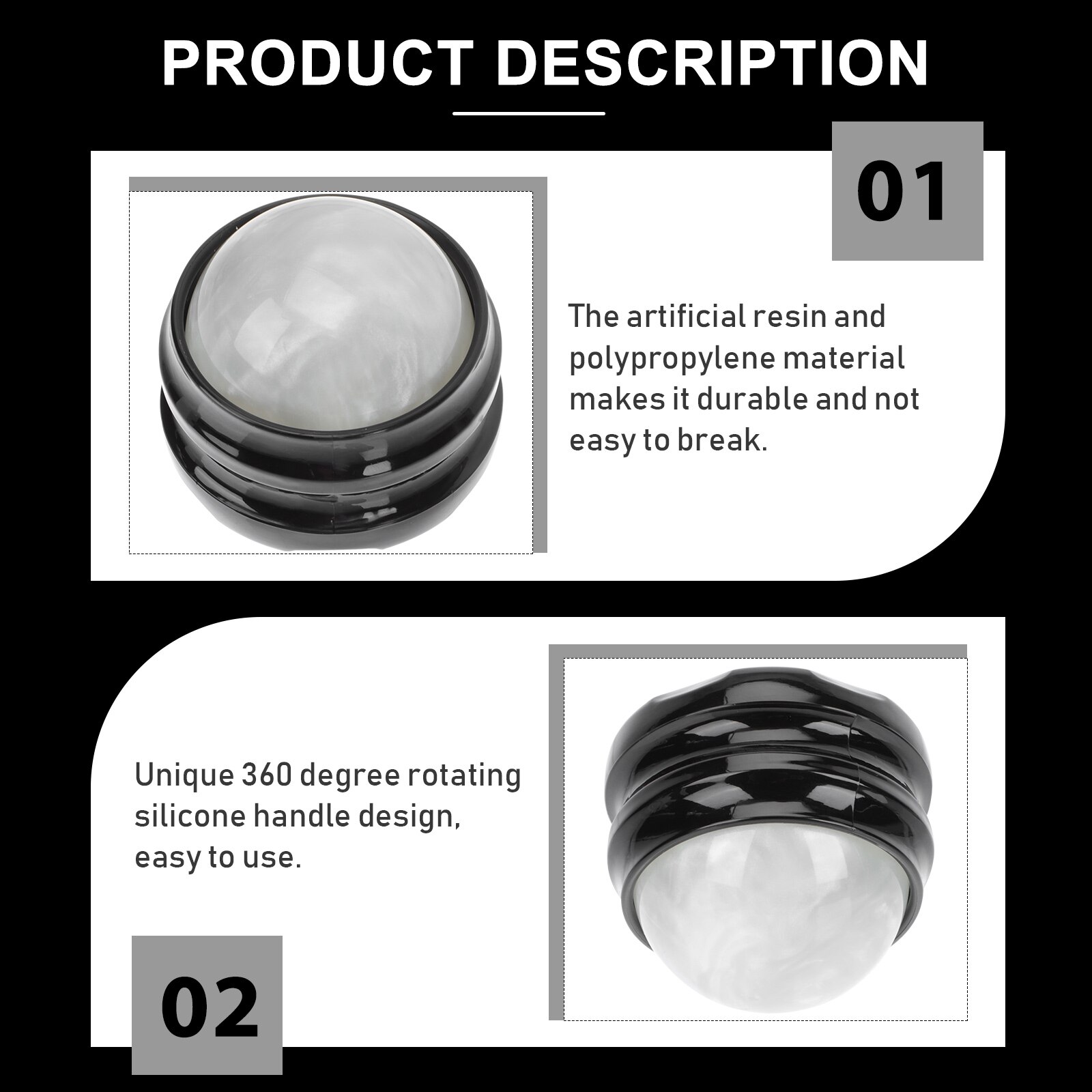 2 pcs Mini Roll Facial Fascia Relaxation Muscle