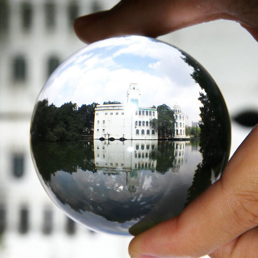50/60/70/80/90/100mm Photography Crystal Round Lens Ball Magic Natural Glass Ball for Photo Shooting Home Wedding Decoration