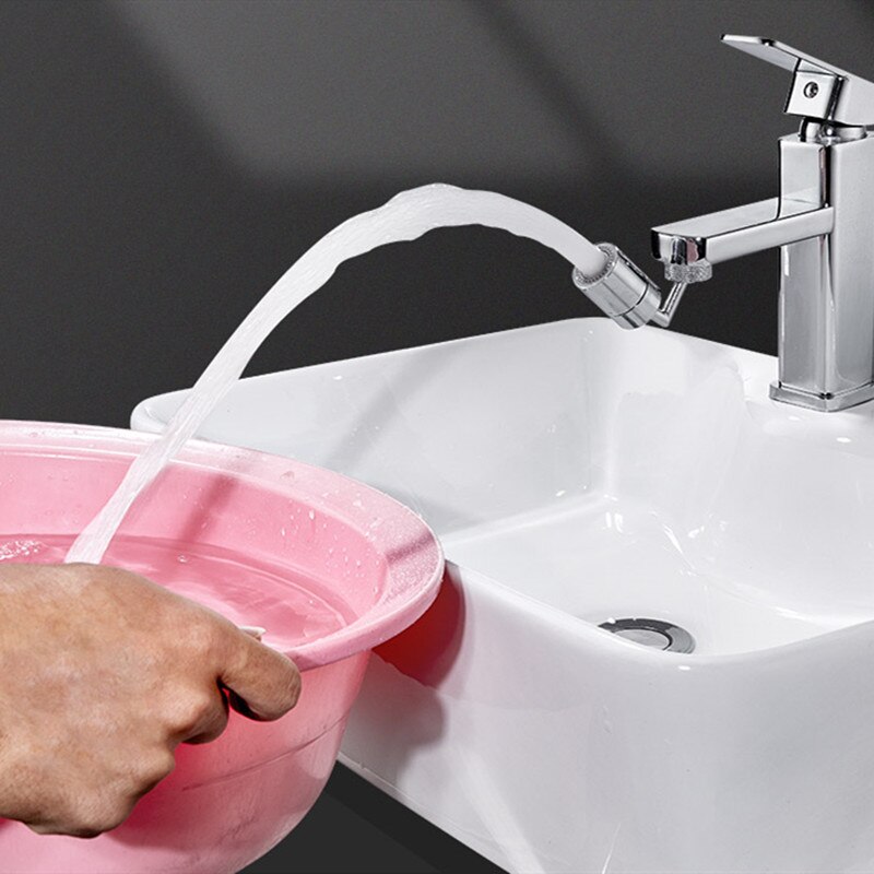 Universal Splash Filter Faucet 720 Degree Swivel Faucet Spray Head Rotatable Kitchen Bathroom Water Saving Tap Nozzle Sprayer