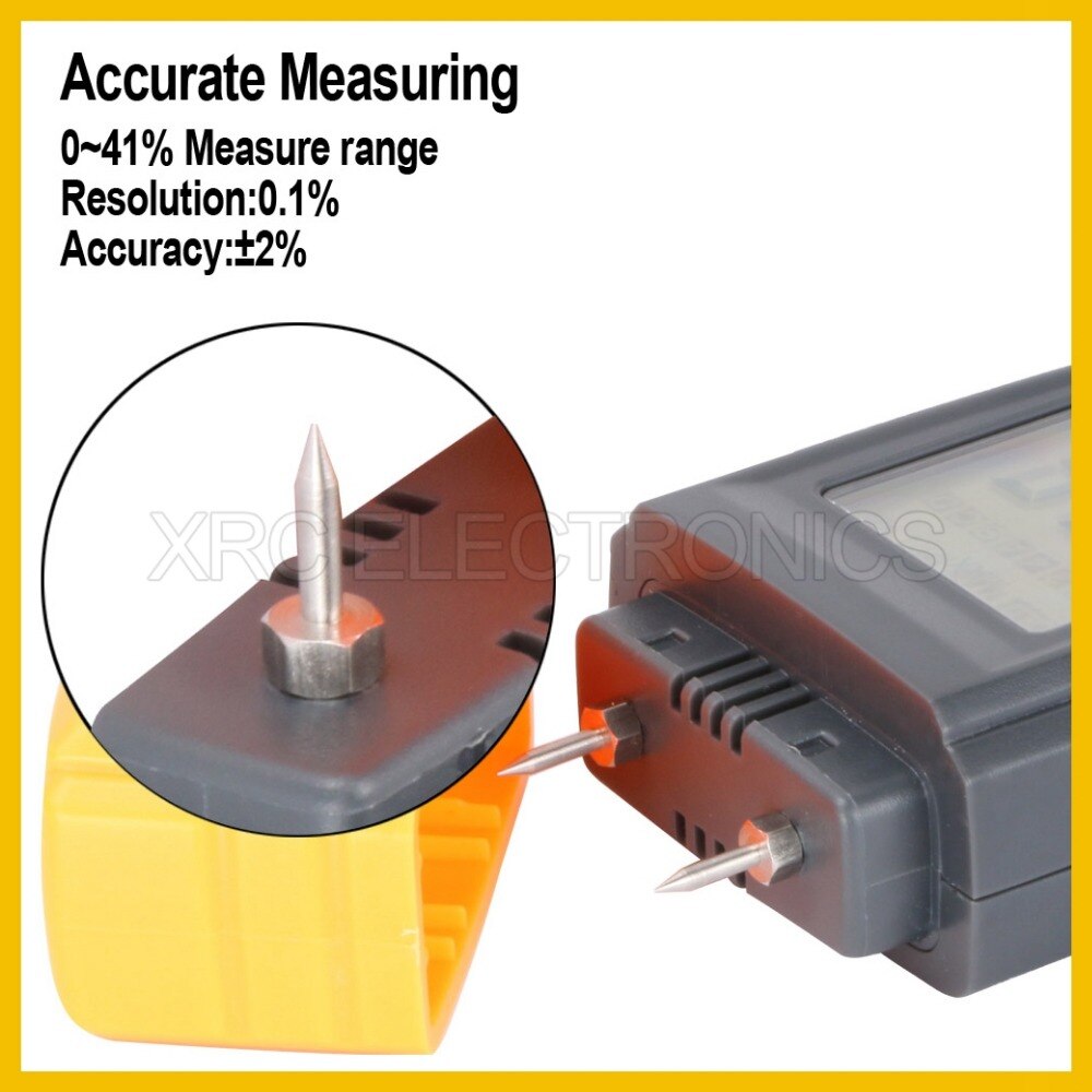 RZ EMT01 Portable Wood Moisture Meter Hygrometer Timber Tree Density Digital Electrical Tester Measuring tool GM605