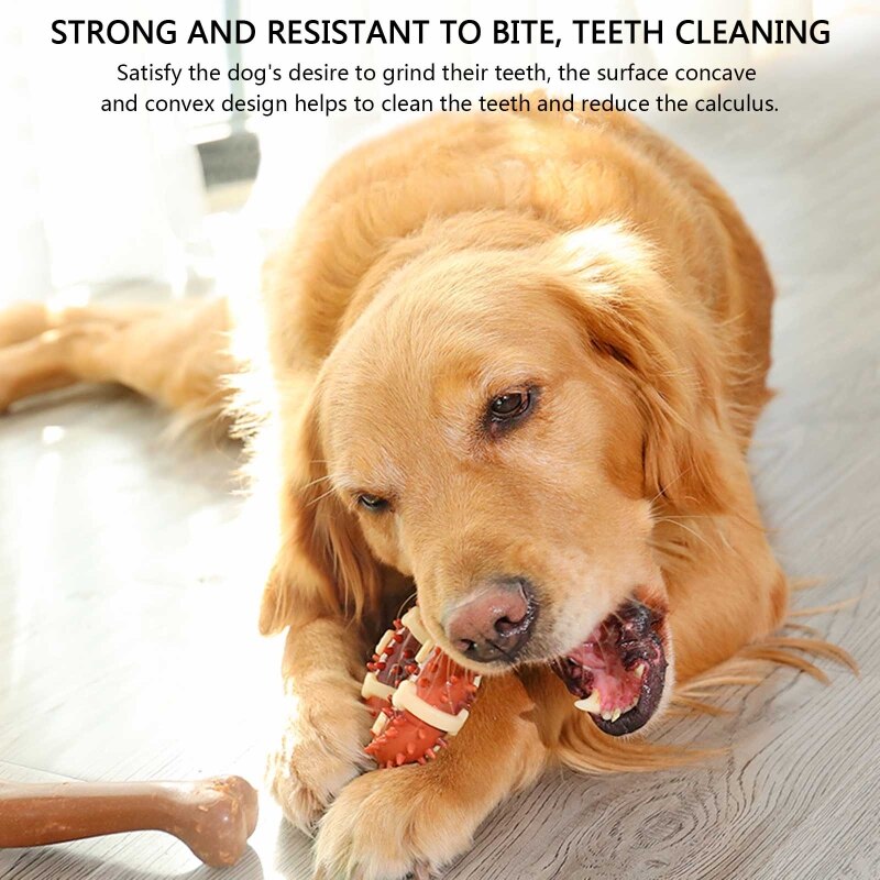 Durable Bone Dog Chew Toy Ergonomic Power Chew Dog Bones Improves Dental Hygiene for Aggressive Chewers Pets Playmate M31 23